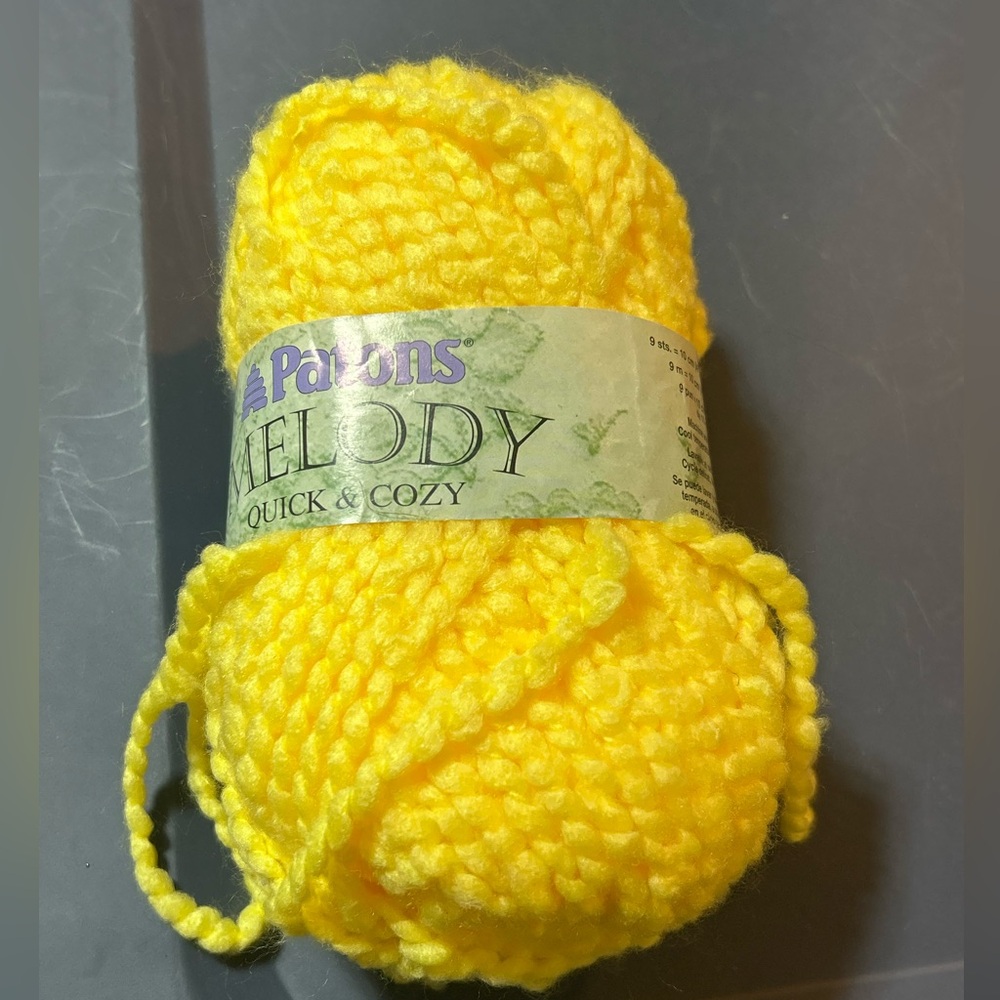 Patons Melody Quick & Cozy Yarn-Sunny Yellow
